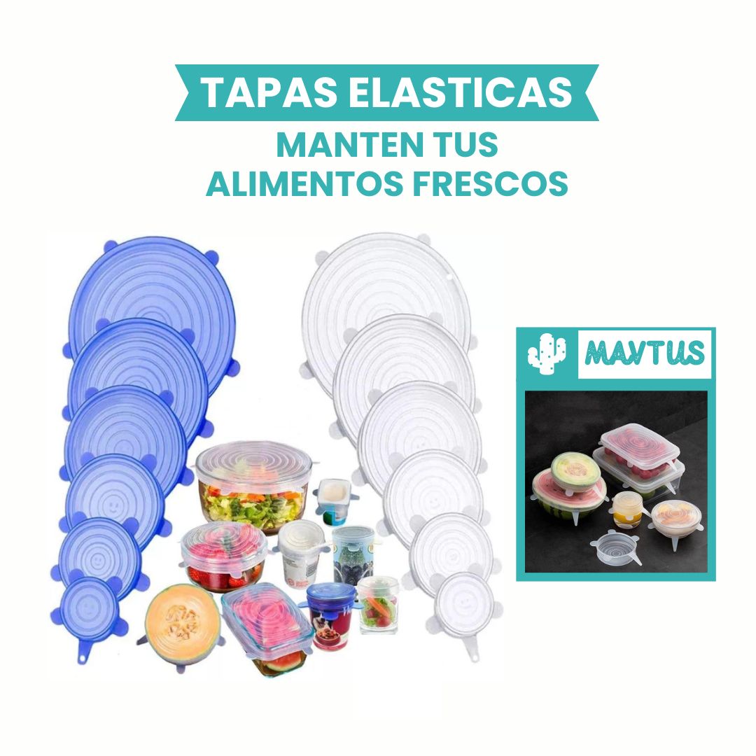 Alimentos frescos con FlexiFresh - Tapas elásticas